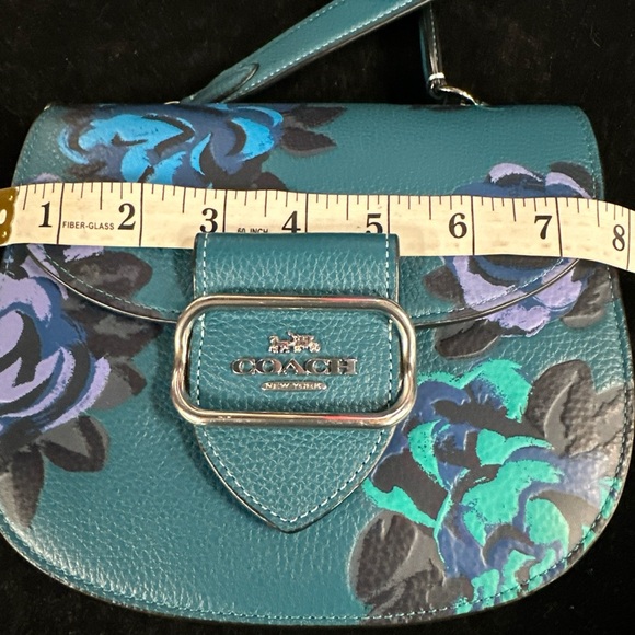 Coach Teal Floral Women's crossbody Bag - Picture 2 of 6